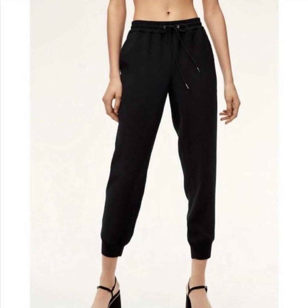 wilfred black buffon pants  Crepe joggers - size 10